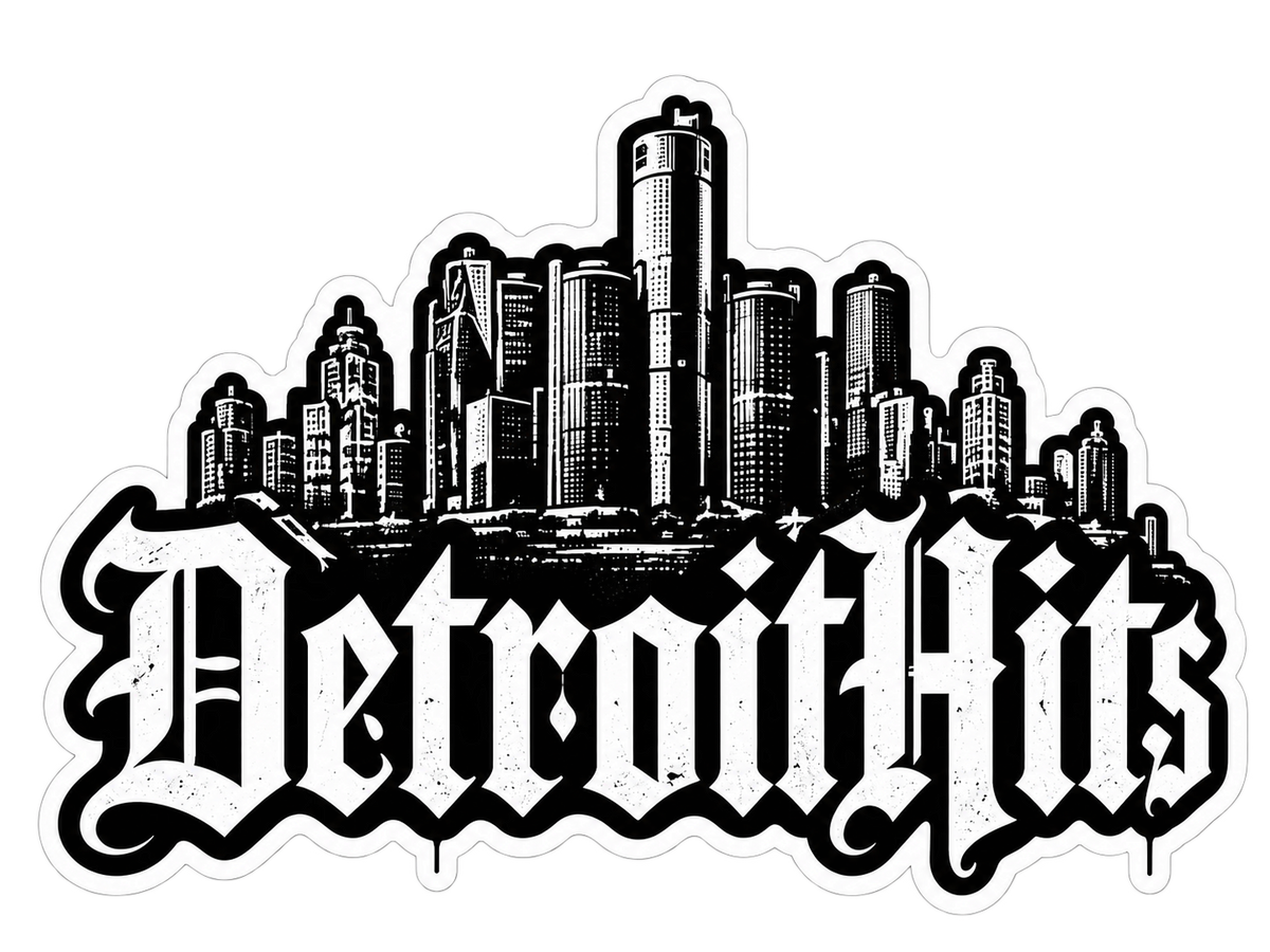 Detroit Hits Compact Sticker